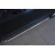 Пороги с площадкой алюминиевый лист 42 мм для Nissan X-Trail 2015-2018 артикул NXL-002090