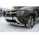 Защита передняя двойная 63-42 мм для Renault Duster 2015-2021 артикул RDZ-002174