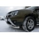 Защита передняя двойная 63-42 мм для Renault Duster 2015-2021 артикул RDZ-002174