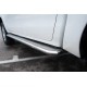 Пороги с площадкой нержавеющий лист 42 мм для Toyota Hilux Black Onyx 2020-2023 артикул THBOL-0035133