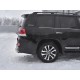 Защита заднего бампера d75х42 дуга для Toyota Land Cruiser 200 Executive Lounge 2018-2023 артикул TLCZ-003122