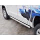 Пороги труба 76 мм вариант 2 для Volkswagen Amarok 2016-2023 артикул VAMT-0025412