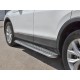 Пороги с площадкой алюминиевый лист 42 мм вариант 1 для Volkswagen Tiguan 2016-2023 артикул VGL-0027191