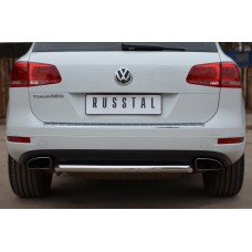 Защита заднего бампера 63 мм для Volkswagen Touareg 2010-2014