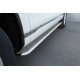 Пороги с площадкой нержавеющий лист 42 мм для Volkswagen Touareg 2014-2017 артикул VWTL-0021313