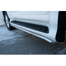 Защита штатных порогов 42 мм для Lexus GX460 2014-2019