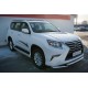 Защита штатных порогов 42 мм для Lexus GX460 2014-2019 артикул LGXT-001845