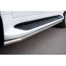 Пороги труба 42 мм для Lexus LX-570 2012-2015
