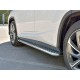 Пороги с площадкой алюминиевый лист 42 мм вариант 1 для Lexus RX Long 2018-2023 артикул LRX3L-0032241