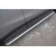 Пороги с площадкой алюминиевый лист 42 мм для Mazda CX-5 2011-2015 артикул M5L-001138