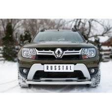 Защита переднего бампера 63 мм дуга для Renault Duster 2015-2021