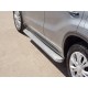 Пороги с площадкой нержавеющий лист 42 мм для Suzuki Vitara 2015-2023 артикул SVL-0026433