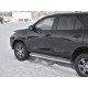 Пороги с площадкой нержавеющий лист 63 мм для Toyota Fortuner 2020-2023 артикул TFRL-0035313