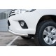 Защита переднего бампера с надписью 63 мм для Toyota Hilux 2015-2020 артикул THZ-002145