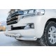 Защита передняя двойная с клыками 76-76 мм для Toyota Land Cruiser 200 2015-2024 артикул TLCZ-002164