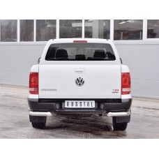 Защита задняя двойные уголки 76-42 мм для Volkswagen Amarok 2016-2023