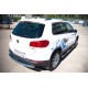 Пороги труба 76 мм с накладками вариант 2 для Volkswagen Tiguan 2011-2016 артикул VGT-0009922