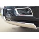 Защита передняя овальная двойная 75х42 мм для Chevrolet Tahoe 2013-2018 артикул CTRZ-001508