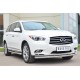 Защита передняя двойная 57-42 мм дуга для Infiniti QX60/JX35 2012-2016 артикул JXZ-001458