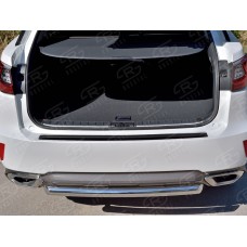 Накладка на задний бампер зеркальный лист для Lexus RX-200t/350/450h 2016