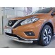 Защита передняя двойная 63-75х42 мм для Nissan Murano 2016-2022 артикул NMUZ-002403