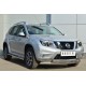 Пороги труба овальная с проступью 75х42 мм для Nissan Terrano 2014-2022 артикул NTRO-001793