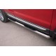 Пороги труба с накладками вариант 1 76 мм для Land Rover Evoque 2011-2018 артикул REPT-0008051