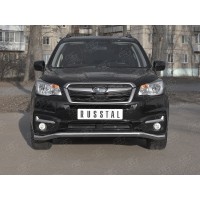 Защита переднего бампера 57 мм волна для Subaru Forester 2016-2018