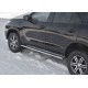 Пороги труба овальная с проступью 120х60 мм для Toyota Fortuner 2020-2024 артикул TFRO-003532