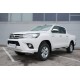 Защита переднего бампера 76 мм для Toyota Hilux 2015-2020 артикул THZ-002146