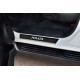 Накладки на пороги, карбон с логотипом для Toyota Hilux/ Hilux Black Onyx 2015-2023 артикул TOHIL15-06