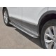 Пороги с площадкой нержавеющий лист 42 мм для Volkswagen Tiguan 2016-2023 артикул VGL-0027193