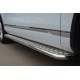 Пороги с площадкой алюминиевый лист 42 мм для Volkswagen Touareg 2010-2014 артикул VTT-001070