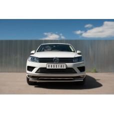 Защита переднего бампера 63 мм для Volkswagen Touareg 2014-2017