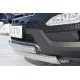 Защита передняя овальная двойная 75х42х2 мм для Hyundai Santa Fe 2012-2015 артикул HSFZ-001217