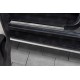 Накладки на пороги Russtal шлифованные с надписью для Isuzu D-MAX 2012-2023 артикул ISDMX16-03