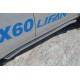 Пороги труба 63 мм вариант 1 для Lifan X-60 2011-2018 артикул LFT-0012411