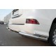 Защита задняя двойные уголки 76-42 мм для Lexus GX460 2014-2019 артикул LGXZ-001854