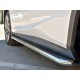 Пороги с площадкой нержавеющий лист 42 мм для Lexus RX Long 2018-2023 артикул LRX3L-0032243