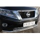 Защита передняя двойная 63-42 мм для Nissan Pathfinder 2014-2020 артикул NPZ-002016