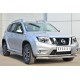 Пороги труба 63 мм вариант 1 для Nissan Terrano 2014-2022 артикул NTRT-001787