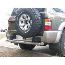 Защита заднего бампера 76 мм для Nissan Patrol 1997-2004