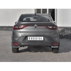 Защита задняя уголки 42 мм секции для Renault Arkana 2019-2023