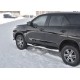 Пороги труба с накладками 76 мм вариант 1 для Toyota Fortuner 2017-2020 артикул TFT-0028861