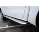 Пороги с площадкой нержавеющий лист 42 мм для Toyota Hilux 2015-2020 артикул THL-0021493