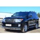 Защита передняя двойная с декором 63-63 мм для Toyota Land Cruiser 200 2012-2015 артикул TLCZ-001640