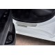 Накладки на пороги Russtal, шлифованные для Toyota Camry 2017-202 артикул TOYCAM18-02
