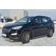 Пороги труба овальная с проступью 75х42 мм для Hyundai Santa Fe 2012-2015 артикул HSFO-001223