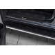 Накладки на пороги Russtal карбон с надписью для Isuzu D-MAX 2012-2024 артикул ISDMX16-06