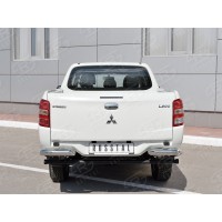 Защита задняя уголки 76 мм для Mitsubishi L200 2015-2019